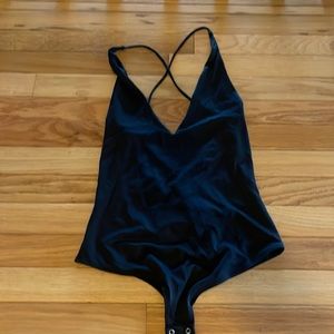 NWT Dynamite Black Open Back Bodysuit